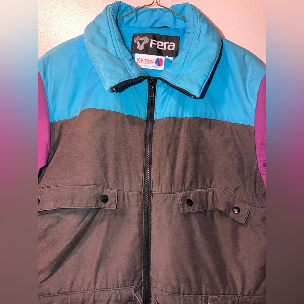 Fera brand vintage one-piece ski suit/snow jumpsuit Vintage - Picture 3 of 11